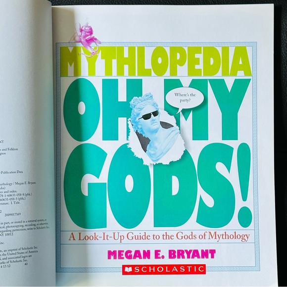 Mythlopedia Oh My Gods Scholastic Greek Mythology Paperback Book - Picture 4 of 14
